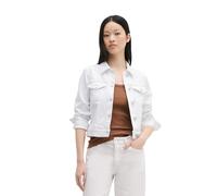 Jeansjacke MARC O'POLO "aus Organic Cotton-Mix", Damen, Gr. XXL, weiß, Obermaterial: 99% Baumwolle, 1% Elasthan, unifarben, loose fit, Manschette, Jacken Jeansjacke (22466322-XXL) weiß