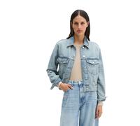 Jeansjacke MARC O'POLO "aus reinem Organic Cotton", Damen, Gr. XXL, light blau, Obermaterial: 100% Baumwolle, unifarben, relaxed fit, Manschette, Jacken Jeansjacke (70757414-XXL) light blau