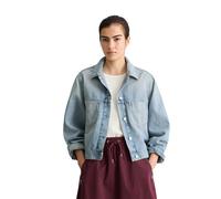 Jeansjacke MARC O'POLO DENIM "aus reiner Baumwolle", Damen, Gr. XS, light blau, Obermaterial: 100% Baumwolle, unifarben, oversize, normaler Saum, Jacken Jeansjacke (35220263-XS) light blau