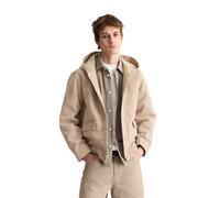 Jeansjacke MARC O'POLO DENIM "aus robustem Bio-Baumwoll-Denim", Herren, Gr. XXL, light beige, Obermaterial: 100% Baumwolle, unifarben, regular fit, Rundhals, Manschette, Jacken Jeansjacke (51453242-XX