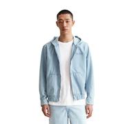 Jeansjacke MARC O'POLO DENIM "made with Orange Fiber", Herren, Gr. M, blau (light blau), Obermaterial: 78% Baumwolle, 22% Lyocell, unifarben, regular fit, normaler Saum, Jacken Jeansjacke (39071208-M)