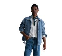 Jeansjacke MARC O'POLO DENIM "mit Ananasfasern", Herren, Gr. S, medium blau, Obermaterial: 86% Baumwolle, 14% Polyester aus Faserresten, unifarben, regular fit, Manschette, Jacken Jeansjacke (40436365