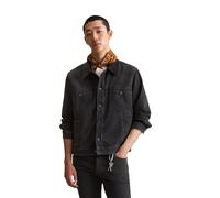 Jeansjacke MARC O'POLO DENIM "mit Cordkragen", Herren, Gr. M, schwarz, Obermaterial: 100% Baumwolle, unifarben, regular fit, Manschette, Jacken Jeansjacke (34955716-M) schwarz