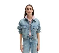 Jeansjacke MARC O'POLO "mit CIRCULOSE", Damen, Gr. XL, blau (light blau), Obermaterial: 79% Baumwolle, 20% Viskose, 1% Elasthan, unifarben, relaxed fit, Manschette, Jacken Jeansjacke (13524139-XL) lig