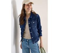 Cecil Jeansjacke – Klassische Jeansjacke für Damen mit Umlegekragen und Knopfleiste – Blau – XL