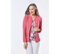 Jeansjacke mit Lochspitze pink 23