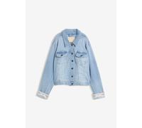 Jeansjacke mit Spitzeneinsatz 46