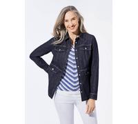 Jeansjacke mit sportlichen Details blau 38