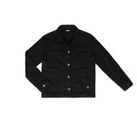 Jeansjacke Olivia im Workwear aus 100% Baumwolle - lockere Passform - detallierte Nähte, Druckknöpfe mit Taschen, High- Fashion (DE/NL/SE/PL, Alphanumerisch, XL, Regular, Regular, schwarz)
