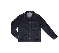 Jeansjacke Olivia im Workwear aus 100% Baumwolle - lockere Passform - detallierte Nähte, Druckknöpfe mit Taschen, High- Fashion (DE/NL/SE/PL, Alphanumerisch, L, Regular, Regular, denim)
