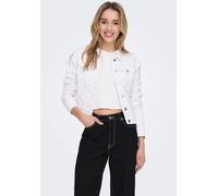 ONLY Damen Jeansjacke ONLWonder Life Übergangsjacke mit Knopfleiste 15243147 White XL