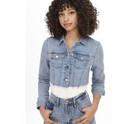 ONLY Damen Cropped Jeansjacke Langarm Denim Übergangsjacke Kurze Vintage Stretch Jacket ONLWONDER