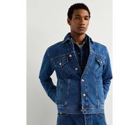 Jeansjacke PEPE JEANS "denim jacket ALBION TRUCKER JACKET", Herren, Gr. L, blau (stonewash mid blau), 100% Baumwolle, Jacken Jeansjacke (27006229-L) stonewash mid blau