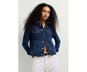 Jeansjacke PEPE JEANS "denim jacket CRESCENT TRUCKER JACKET", Damen, Gr. XS, blau (schwarz washed), 100% Baumwolle, Jacken Jeansjacke (29395653-XS) schwarz washed