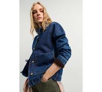 Jeansjacke PEPE JEANS "Jeansjacke IDA JACKET", Damen, Gr. XS, blau (12oz blau rigid denim), 100% Baumwolle, Jacken Jeansjacke (50818529-XS) 12oz blau rigid denim