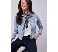 Jeansjacke STREET ONE, Damen, Gr. 44, light blau washed, Jacken Jeansjacke, in Denim-Optik (86797164-44) light blau washed