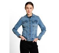 Jeansjacke TOM TAILOR, Damen, Gr. L, clean light stone blau denim, Denim/Jeans, Obermaterial: 99% Baumwolle, 1% Elasthan. Futter: 100% Baumwolle, unifarben, regular fit hüftbedeckend, Rundhals, Jacken