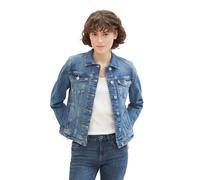 Jeansjacke TOM TAILOR Gr. S, blau (used dark stone blue denim) Damen Jacken Jeansjacken (73727622-S)