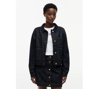 Jeansjacke TOMMY HILFIGER "LADY JACKET RINSE", Damen, Gr. XS (34), rinse, Denim/Jeans, Obermaterial: 100% Baumwolle, unifarben, regular fit taillenbedeckt, Rundhals, eingesetzt angesetztes Bündchen, J