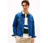 Jeansjacke TOMMY HILFIGER "REGULAR TRUCKER", Herren, Gr. L, ike blau, Denim/Jeans, Obermaterial: 100% Baumwolle, regular fit normal, 1-Knopf-Manschette, Jacken Jeansjacke, Icon Denimjacket Jeansjacke