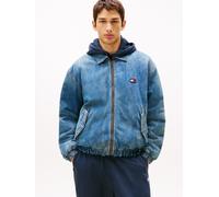 Jeansjacke TOMMY JEANS "ESSENTIAL PADDED", Herren, Gr. XXL, blau (denim medium), Denim/Jeans, Obermaterial: 100% Baumwolle, elastischer Bund, Jacken Jeansjacke (14342360-XXL) denim medium