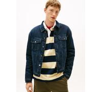 Jeansjacke TOMMY JEANS "RYAN RGLR TEDDY TRCKR EXT", Herren, Gr. 3XL, denim blau schwarz, Denim/Jeans, Obermaterial: 99% Baumwolle, 1% Elasthan, regular fit normal, Jacken Jeansjacke, Freizeitjacke, Üb