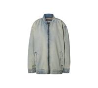 Urban Classics Damen Jeansjacke TB7131 Oversized Skater-Jacke New Light Blue Dirty Washed M