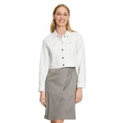 Jeansjacke VERA MONT "Damen mit Patches", Damen, Gr. 46, weiß (rohweiß), Denim/Jeans, Obermaterial: 100% Polyurethan, 100% Polyester, schmal, Jacken Jeansjacke (29858925-46) rohweiß