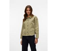 VERO MODA Damen Vmjamie Ls Denim Shacket Mix Noos, Laurel Wreath, m