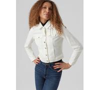 VERO MODA - VMLUNA LS SLIM DNM JACKET MIX GA NOOS - Farbe - cloud dancer - Größe - XL