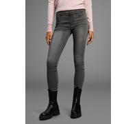 Jeansjeggings ARIZONA, Damen, Gr. 46, N-Gr, dunkelgrau us, Denim/Jeans, Obermaterial: 63% Baumwolle, 32% Polyester, 5% Elasthan, Basic, skinny fit normal, Jeans, skinny (91903842-46) dunkelgrau us