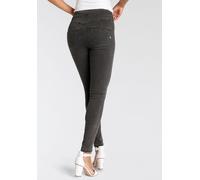 Jeansjeggings ARIZONA, Damen, Gr. 50, N-Gr, grau (grau washed), Denim/Jeans, Obermaterial: 63% Baumwolle, 32% Polyester, 5% Elasthan, Basic, skinny fit lang, Jeans, extra-eng geschnittene Beinform, ho