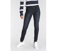 Jeansjeggings ARIZONA "mit leichtem Thermo Effekt", Damen, Gr. 44, N-Gr, blau (rinsed), Denim/Jeans, Obermaterial: 72% Baumwolle, 26% Polyester, 2% Elasthan, Basic, skinny fit lang, Jeans, extra-eng g
