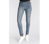 Jeansjeggings ARIZONA "mit leichtem Thermo Effekt", Damen, Gr. 48, N-Gr, blau (blau used), Denim/Jeans, Obermaterial: 72% Baumwolle, 26% Polyester, 2% Elasthan, Basic, skinny fit lang, Jeans, extra-en