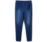 Jeansleggings SHEEGO, Damen, Gr. 44, Normalgrößen, blau (blau denim, dunkelblau denim), 81% Baumwolle, 17% Polyester, 2% Elasthan, unifarben, lang, Jeans (53145345-44) blau denim, dunkelblau denim