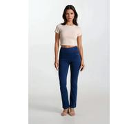 Jeansjeggings FREDDY "NOW CORE MEDIUM FLARE full lenght", Damen, Gr. S (36), N-Gr, dunkelblau, blau seams, Denim/Jeans, Obermaterial: 82% Viskose, 18% Elasthan, figurbetont, Jeans, mit Lifting & Shapi