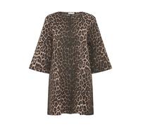 Jeanskleid B.YOUNG "Denimkleid BYKENNA", Damen, Gr. 38, N-Gr, beige (denim leopard mix), Obermaterial: 98% Baumwolle CO. 2% Elasthan EL., Kleider (98997764-38) denim leopard mix