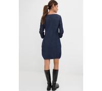 Jeanskleid BONPRIX, Damen, Gr. 42, N-Gr, dunkelblau, Denim/Jeans, Obermaterial: 98% Baumwolle, 2% Elasthan, Ballonform, Kleider, für Frühling und Sommer, aus Baumwolle mit Elasthan, mit 3/4-Ärmeln (86