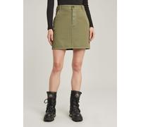 Jeanskleid G-STAR "Viktoria Short Chino-Rock", Damen, Gr. 27, Normalgrößen, ensis grün gd, Obermaterial: 68% Baumwolle, 30% Baumwolle, 2% Elasthan, Kleider (81094456-27) ensis grün gd