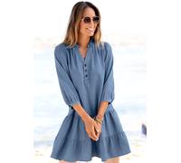 Jeanskleid LASCANA Gr. 36/38, N-Gr, blau (denim, blue) Damen Kleider (66146044-36) denim, blue