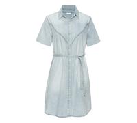 Jeanskleid LASCANA, Damen, Gr. 38, N-Gr, blau (light blau washed), Denim/Jeans, Obermaterial: 100% Baumwolle, figurbetont ca. Mitte Oberschenkel, Kleider, in softer Denimqualität (81860256-38) light b