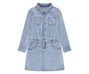 Jeanskleid LEVI'S KIDS "LVG LS WESTERN DRESS", Mädchen, Gr. 14 (158), N-Gr, this and that w, o destruction, Denim/Jeans, Obermaterial: 100% Baumwolle, Kleider, mit Druckknöpfen, for Girls (53471515-14