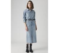 Jeanskleid LEVI'S "WESTERN DENIM MID", Damen, Gr. 31, N-Gr, feeling this, Denim/Jeans, Obermaterial: 100% Baumwolle, Kleider, Denim-Midi-Hemdkleid (89083515-31) feeling this