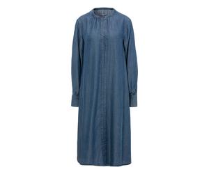 Jeanskleid LIEBLINGSSTÜCK "ErindaL", Damen, Gr. 36, N-Gr, blau (jeans), Web, Obermaterial: 100% Lyocell, clean, unifarben, Puffärmel, Kleider Jeanskleid, mit kleinem Knopf am Ausschnitt (20769412-36)