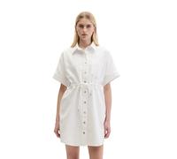 Jeanskleid MARC O'POLO "aus Organic-Cotton-Lyocell-Mix", Damen, Gr. XXS, Normalgrößen, weiß, Obermaterial: 50% Lyocell, 50% Baumwolle, unifarben, regular fit knielang, normaler Saum, Kleider (68550232