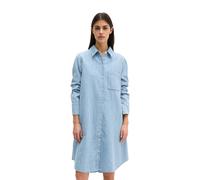 Jeanskleid MARC O'POLO, Damen, Gr. L, N-Gr, light blau, Denim/Jeans, Obermaterial: 100% Baumwolle, relaxed fit ca. Mitte Knie, 2-Knopf-Manschette, Kleider Jeanskleid, A-Shape aus fließendem Organic Co