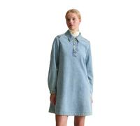 Jeanskleid MARC O'POLO DENIM "aus Rigid Denim", Damen, Gr. L, Normalgrößen, light blau, Obermaterial: 100% Baumwolle, unifarben, weit kurz, Manschette, Kleider (72879548-L) light blau