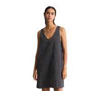 Jeanskleid MARC O'POLO DENIM "loose aus Organic Cotton Stretch", Damen, Gr. S, N-Gr, ohne Ärmel, Denim/Jeans, grau (dunkelgrau), Denim/Jeans, Obermaterial: 99% Baumwolle, 1% Polyester, Nadelstreifen,