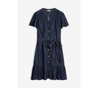 Jeanskleid mit Volant 48