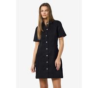 Jeanskleid NOISY MAY "NMNISA S/S SLIM DENIM DRESS VI526BL NOOS", Damen, Gr. S, N-Gr, schwarz, Denim/Jeans, Obermaterial: 69% Baumwolle, 29% Polyester, 2% Elasthan, unifarben, Kleider Jeanskleid (92084